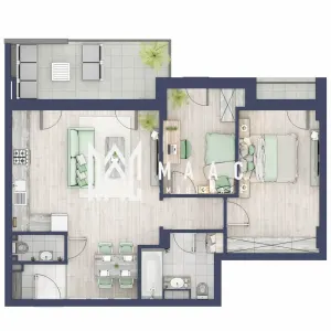 Apartament 3 camere | Balcoane 10.6 mp| Gradina ca. 84mp | Turnisor - Sibiu