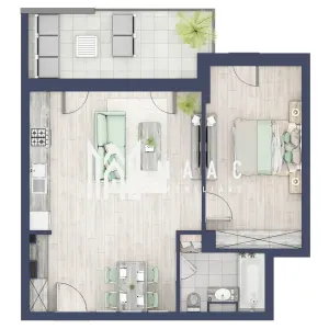 Apartament 2 camere | Etaj 3 | Balcon 10.7 mp | Turnisor - Sibiu