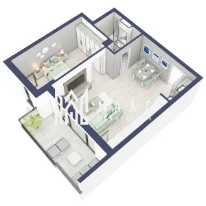 Apartament 2 camere | Etaj 3 | Balcon 10.7 mp | Turnisor - foto 3