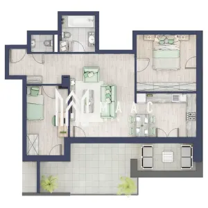Apartament 3 camere | Balcon 22.2 mp | Etaj 3 | Turnisor - Sibiu