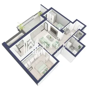 Apartament 3 camere | Balcon 22.2 mp | Etaj 3 | Turnisor - foto 4