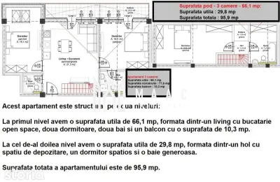 Apartament 4 Camere | 96 MPU | Cartierul Arhitecților - foto 17