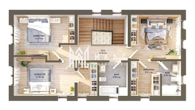 Casa individuala | 4 camere | La cheie | 644 MP | Selimbar - foto 4
