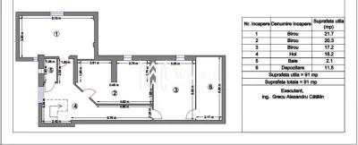 Spatiu birouri | 200 MP | Garaj | Terasa | Zona Centrala - foto 13