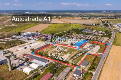 Teren industrial 16.000 mp lângă Autostrada A1 – Căteasca - Cateasca