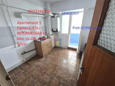 SPATIOS! Apartement 1 Camera, ETAJ INTERNEDIAR, zona Garii - Braila