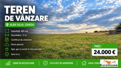 Teren Intravilan De Vanzare I Alba Iulia - Oarda I 485mp I - Alba Iulia