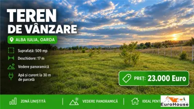 Teren Intravilan De Vanzare I Alba Iulia - Oarda I 509mp I - Alba Iulia