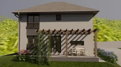 Casa individuala de vanzare, 5 camere, dressing, 3 bai, 600mp curte - foto 3
