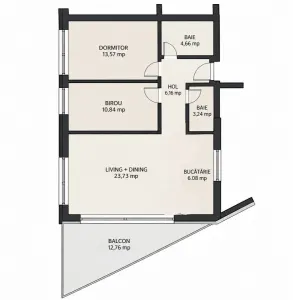 Apartament PREMIUM 3 camere, 2 bai, terasa, garaj, The Fold-Grigorescu - foto 33