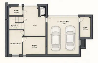 Apartament PREMIUM cu curte, terasă și lift cu acces direct în living - foto 52