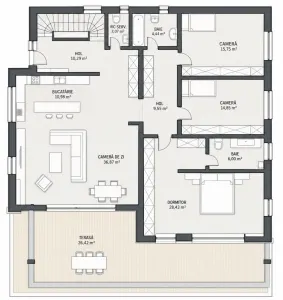 Duplex 4 camere, 170 mp, S+P+ET,  rooftop 100 mp, 4 garaje - foto 27