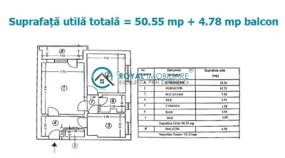 Royal Imobiliare - Vanzare apartament 2 camere zona Vest-Baraolt - foto 9