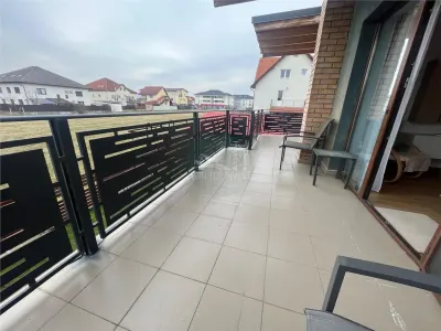 Apartament modern 3 camere 2 bai terasa si parcare zona Brana - foto 13