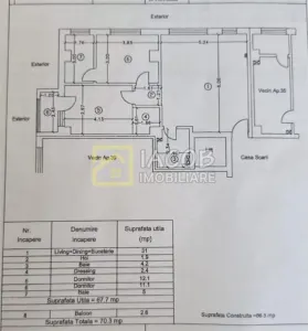 3 camere, etaj 6, Arena Residence Bacau - foto 26