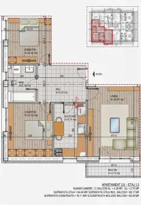 THEODOR PALLADY IN BLOC 2026 -APARTAMENTE 2,3,4 CAMERE - foto 5