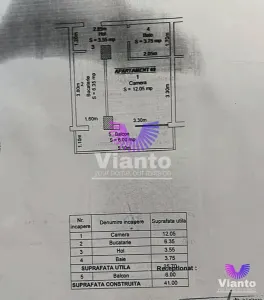 Apartament cu 1 camera decomandat si balcon 32 mp - BLD MIHAI VITEAZU - foto 12