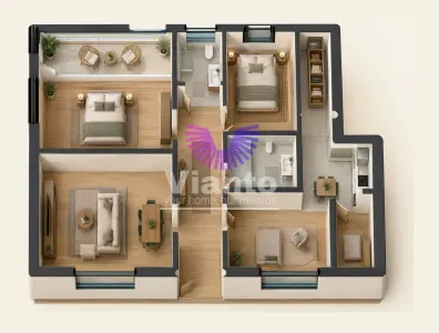 Apartament la casa individuala 93 mp cu curte - zona Parcul Sub Arini-Strand - foto 14