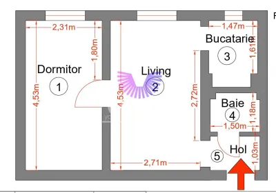 COMISION 0% Apartament 2 camere mobilat si utilat etaj 1| Tiglari - foto 10