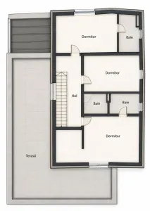 Casa individuala 6 camere, 5 bai, terasa la etaj, curte, P+ET+POD - foto 19