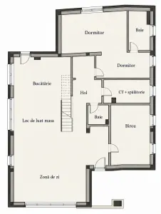 Casa individuala 6 camere, 5 bai, terasa la etaj, curte, P+ET+POD - foto 20