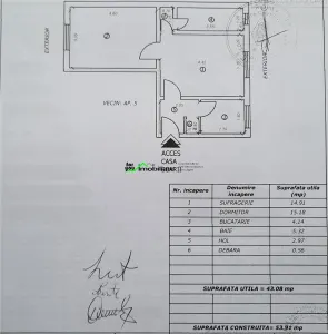APARTAMENT 2 CAMERE – ZONA FOARTE BUNA, LA 10 MINUTE DE CENTRUL BACAULUI | INVESTITIE / SEDIU FIRMA - foto 11