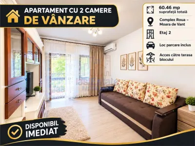 Apartament cu 2 camere in Moara de Vant cu parcare - Iasi