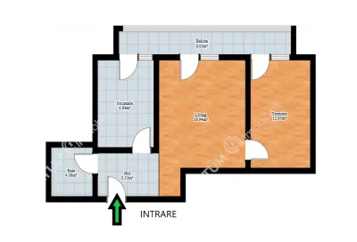 De inchiriat apartament modern cu 2 camere decomandate balcon si loc parcare in zona Brana din Selimbar - foto 6
