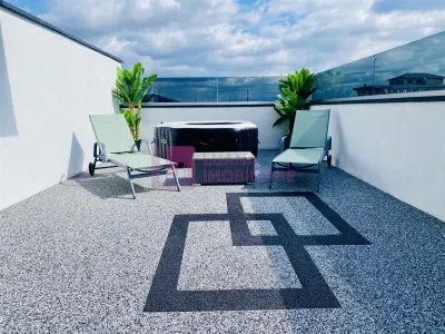 Penthouse PREMIUM de vanzare | terasa 110 mp | 2 bai | 2 parcari | video - foto 8