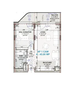 Apartament 2 camere I Ansamblul Eroilor I Floresti - foto 9