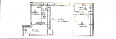 2 camere la etajul 1 linga Judetean - Timisoara