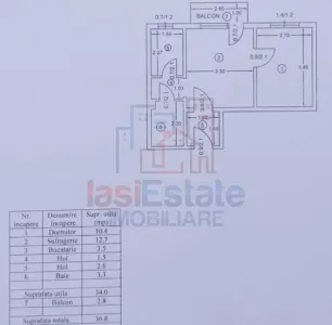 Podu Ros Apartament 2 camere zona liceu Racovita - Iasi