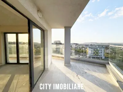 Penthouse cu 3 camere, S-80 mp+20 mp. terasa, bloc nou, Buna Ziua - foto 3