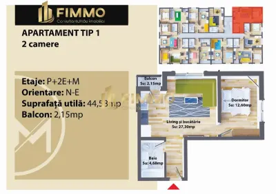 Apart 2 cam | Mobilat | Loc parcare | Ipotesti | ID:2013 - foto 7