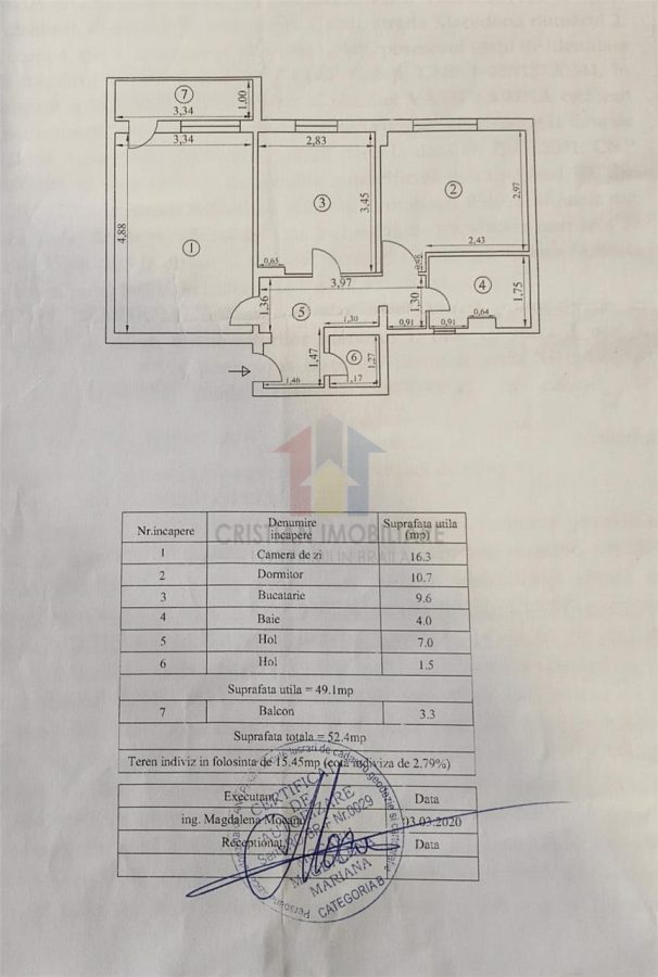 Apartament 2 camere etaj 3, Progresu - Jandarmerie - Braila