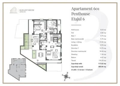 Penthouse Centrul Civic Brasov - foto 12