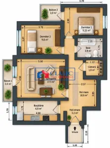 Vanzare apartament 3 camere decomandat Manastur zona McDonalds, Cluj-Napoca - foto 9