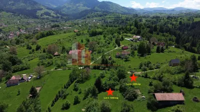 Loturi de teren 1.000 mp | Poarta – Bran | Vedere panoramică către Munții Bucegi - foto 3