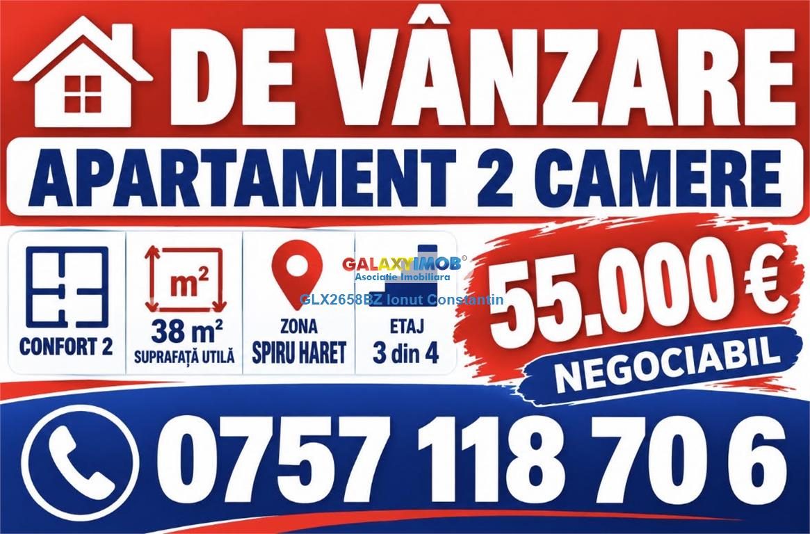 Vanzare apartament 2 camere zona SPIRU HARET - Buzau