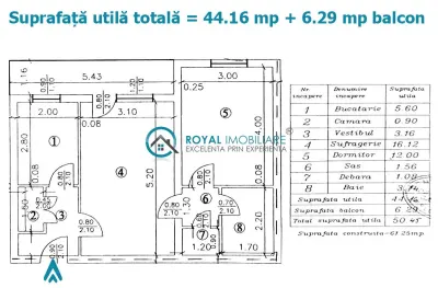 Royal Imobiliare - Vanzare apartament 2 camere zona Vest - foto 13