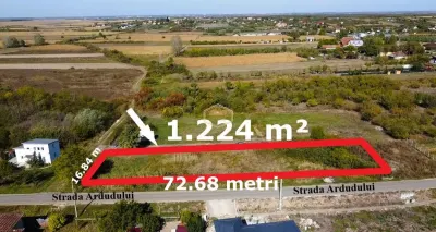 Investitie | Teren intravilan 1.224 m², front 72 m | Viile Satu Mare - foto 4