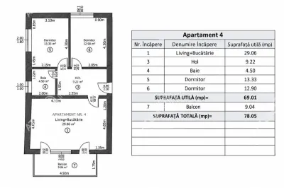 De vanzare apartament cu 3 camere la etajul 1 cu 2 locuri de parcare zona Arhitectilor - foto 11