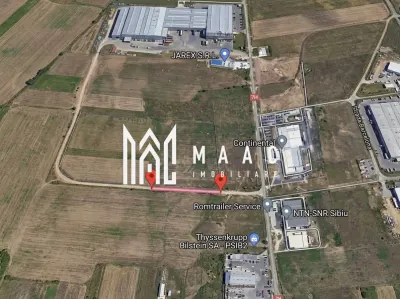 Teren extravilan de vânzare | Sibiu, Zona industrială Vest | 6.000 mp - foto 2