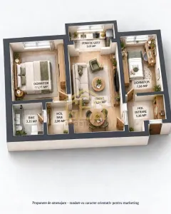 Apartament 2 camere in Moldova Noua - foto 2
