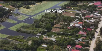 Teren Lacul Snagov 1.976 mp | 19,18 m front la lac | Vilă P+1 | 0% com - foto 3
