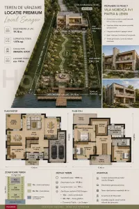 Teren Lacul Snagov 1.976 mp | 19,18 m front la lac | Vilă P+1 | 0% com - foto 10