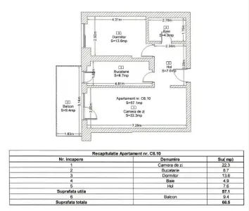 Apartament 2 camere de vanzare in Estoria City | Direct Proprietar - foto 8