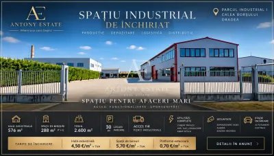 AE I Hala de inchiriat - Parc Industial I Calea Borsului, Oradea - Oradea