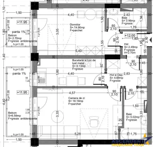 Dublu confort: 2 camere decomandate, 2 bai, 2 balcoane, clasa A, insorit, Avantgarden, Brasov - foto 2