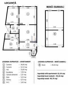 Apartament 3 camere  Piata Traian | cladire istorica | 61,44 mp plus boxa 29,26 mp si cota teren - foto 2